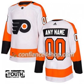 Adidas Maillot de Hockey Philadelphia Flyers Personnaliser 2017-2018 Blanc Authentic - Enfant